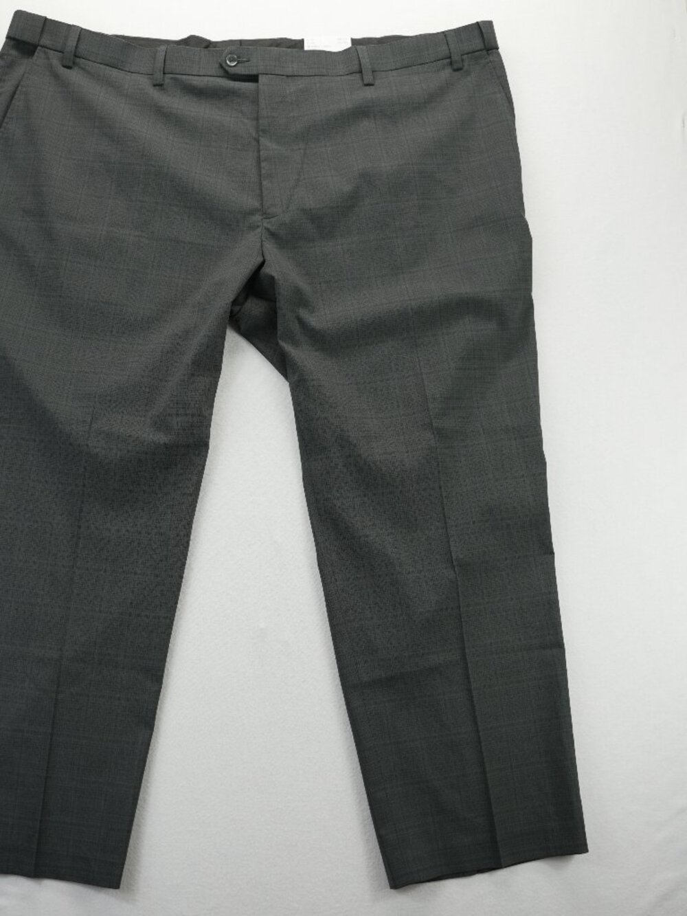 Oak Hill Perfect Fit Dress‎ Pants Men Size 54x30 Charcoal Window Pane NWT